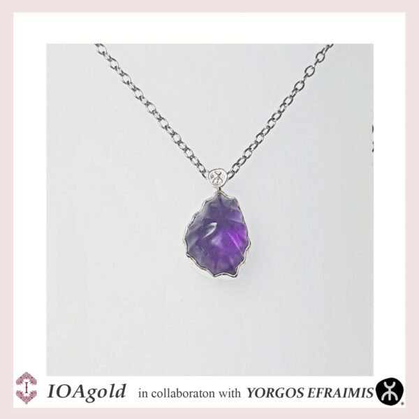 Amethyst stone silver pendant-efr.s.pend.amethyst1