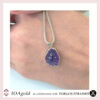 Efr- silver pendant Amethyst close up