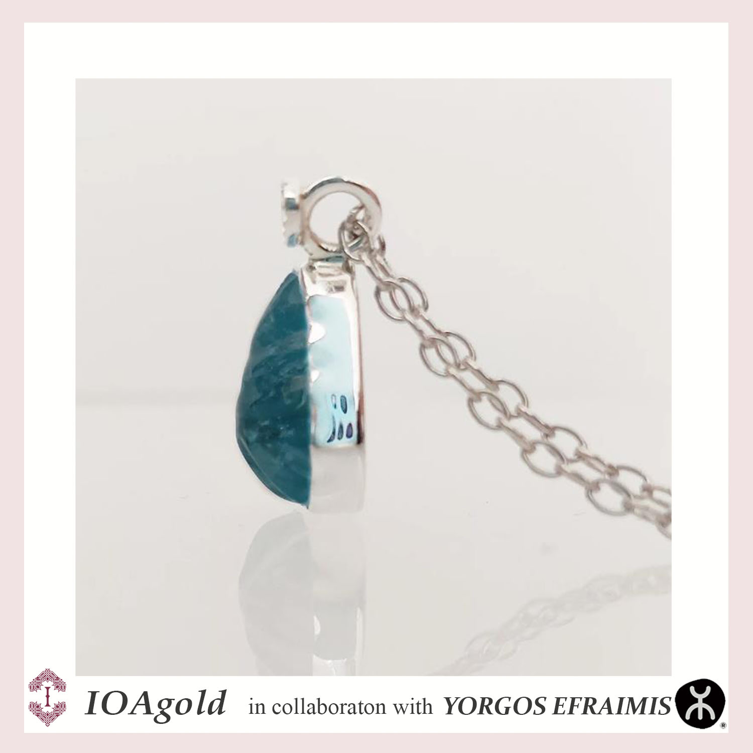 Efr- silver pendant Blue Topaz a2