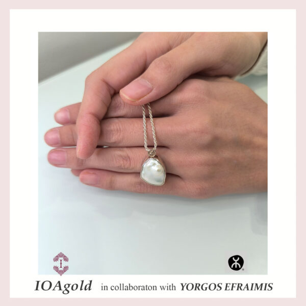 Pearl stone silver pendant-efr.s.pend.pearl1