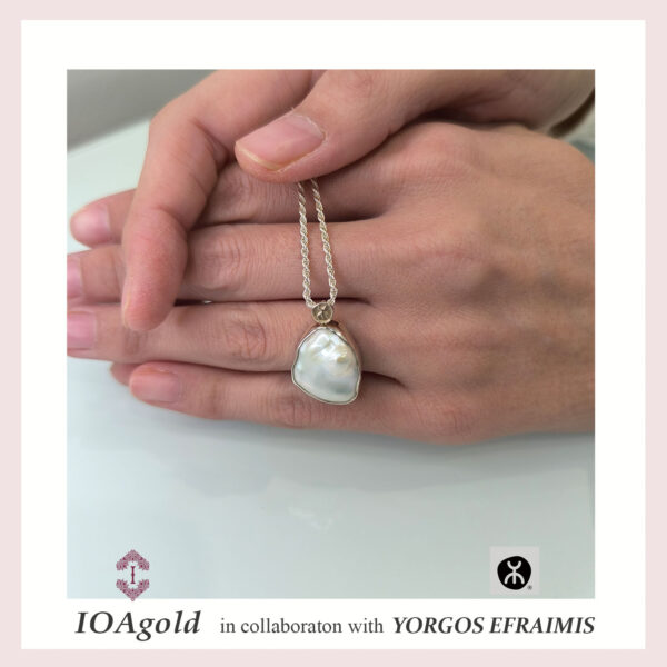 Pearl stone silver pendant-efr.s.pend.pearl1