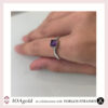 Efr- silver ring Ametyst small