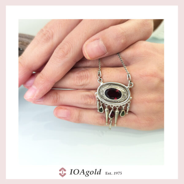 Ancient Greek pattern necklace