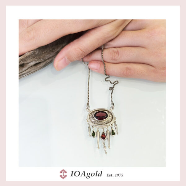 Ancient Greek pattern necklace