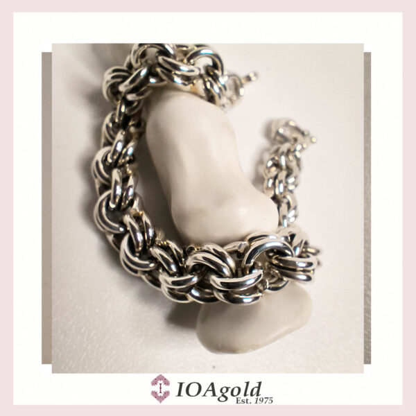 Bracelet silver polished – Garibaldi design