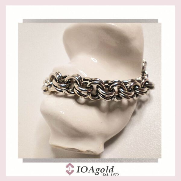 Bracelet silver polished – Garibaldi design