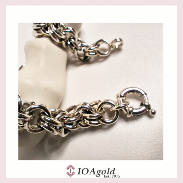 Bracelet silver polished – Garibaldi design