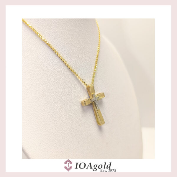 Gold cross 14k – Rou2-yg14