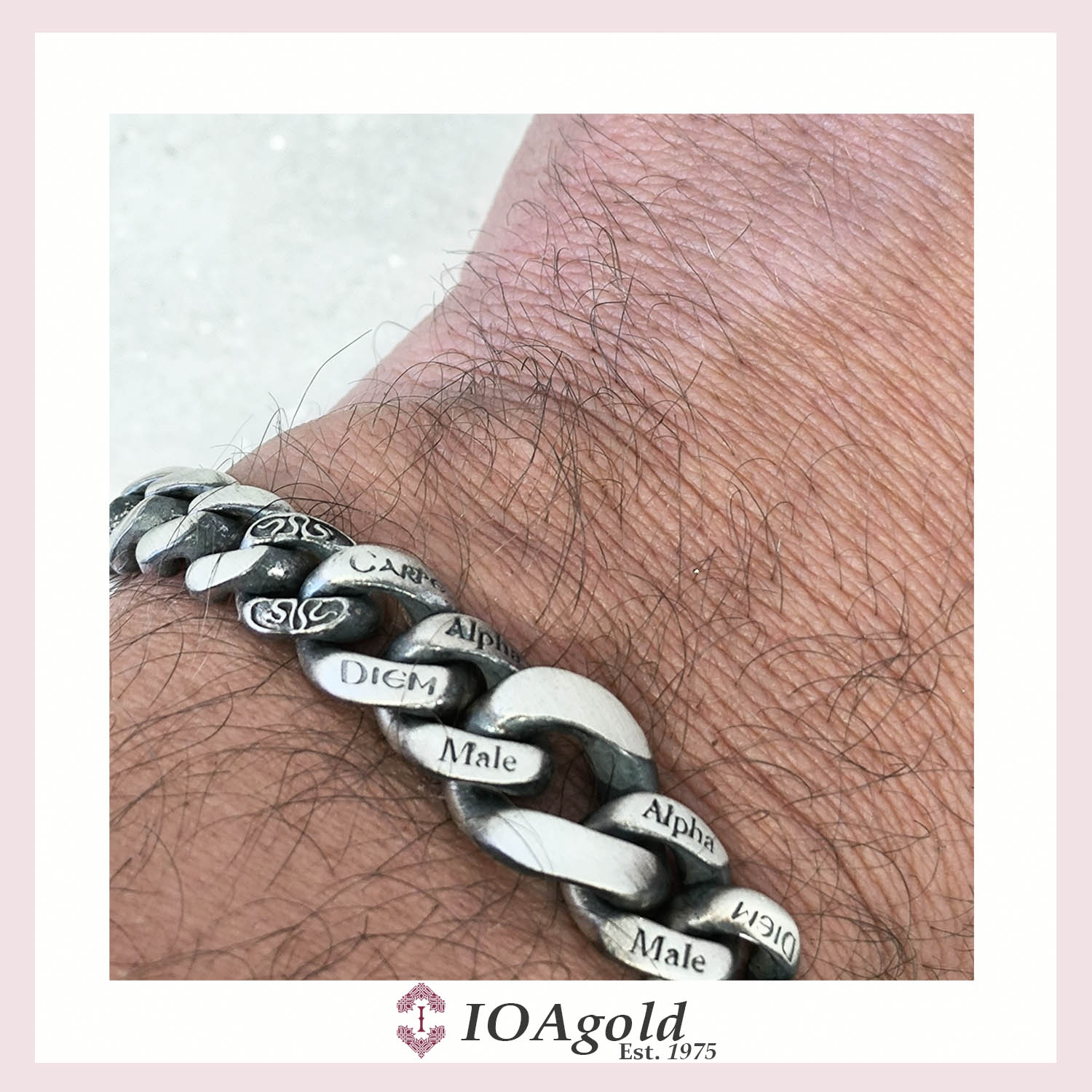 IOA-alpha male cuban bracelet – matte c IOA-alpha male cuban bracelet – matte c