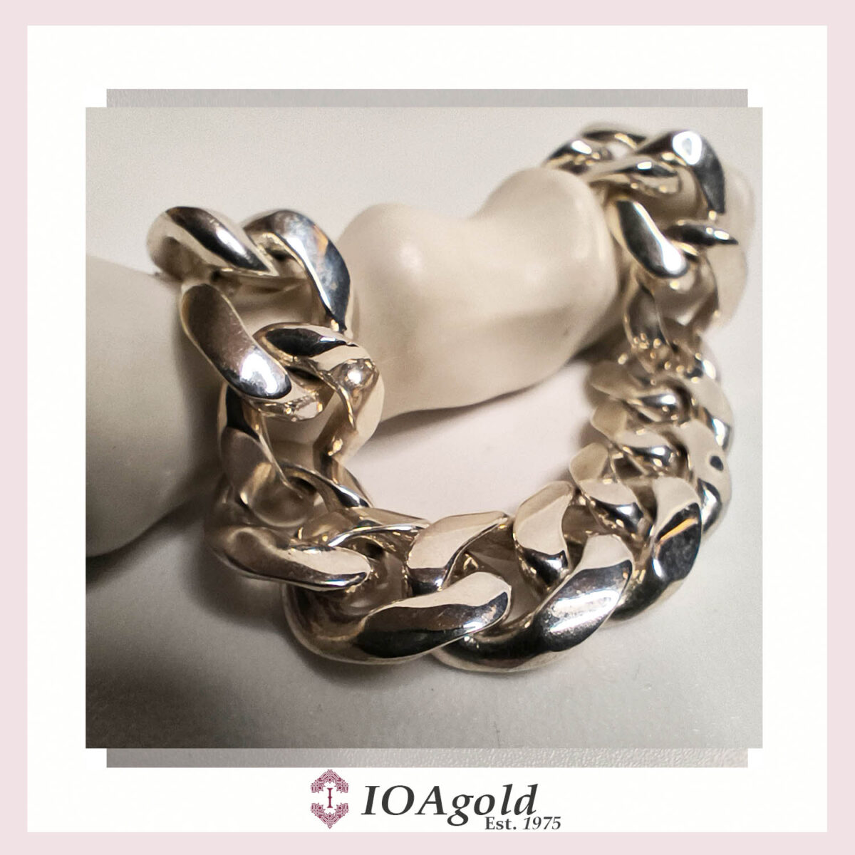 IOA – cuban bracelet polished curved