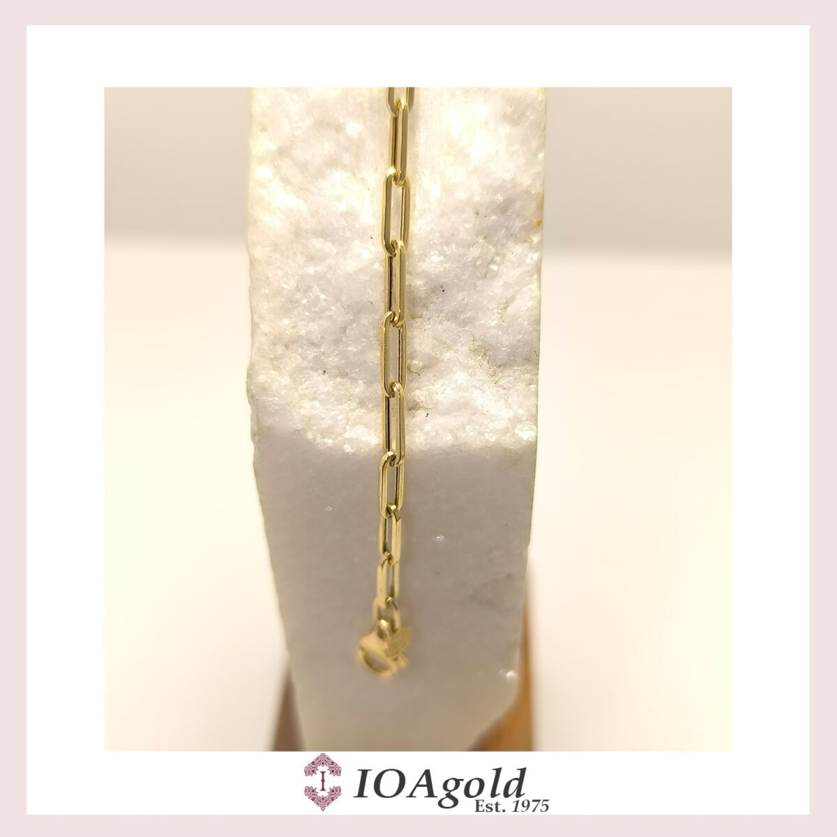 IOA-gold 14k bracelet Papper clip v1 a IOA-gold 14k bracelet Papper clip v1 a