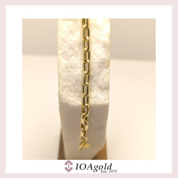 Gold 14k ”Papper clip”  bracelet – stam2