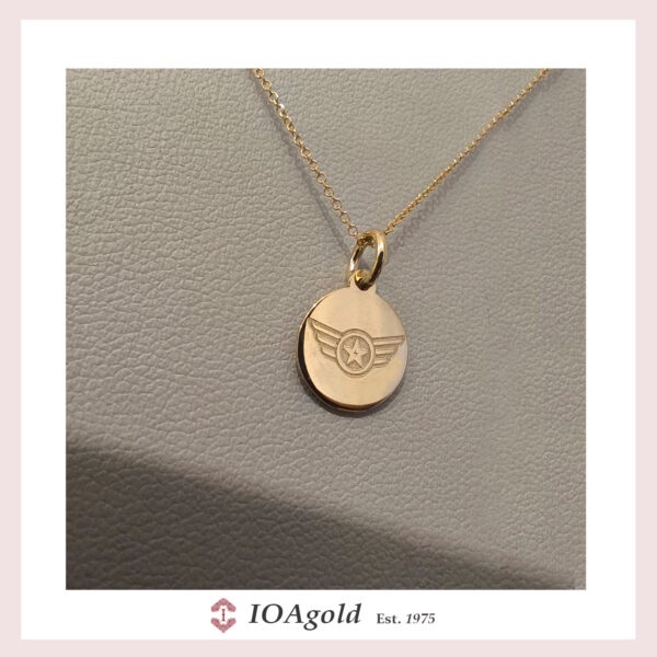 Gold 14k Military Star pendant