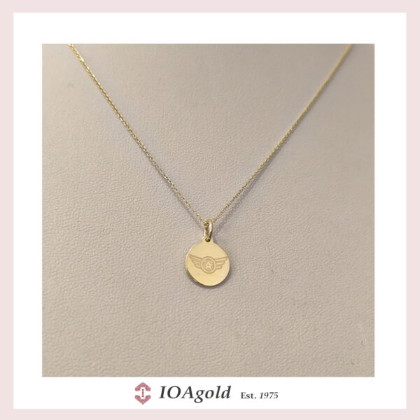 Gold 14k Military Star pendant