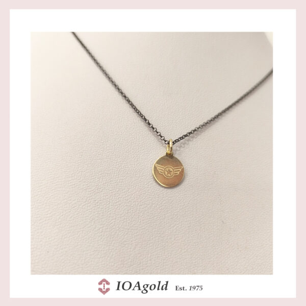 Gold 14k Military Star pendant