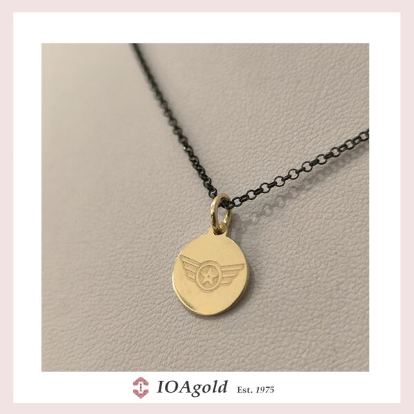 Gold 14k Military Star pendant