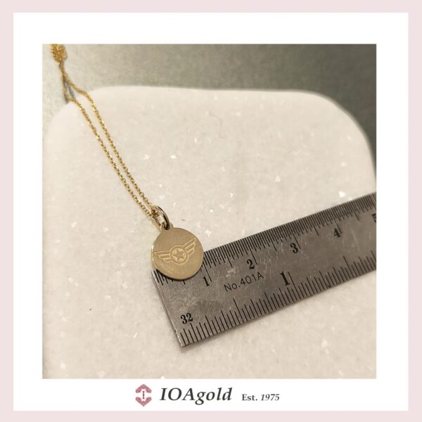 Gold 14k Military Star pendant