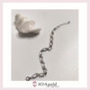 aim-silver bracelet Oval link with zirconia stones aim-silver bracelet Oval link with zirconia stones
