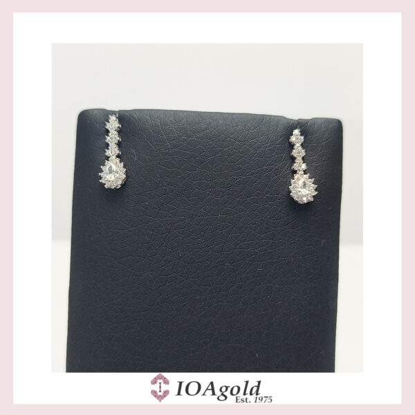 White gold 14k earrings