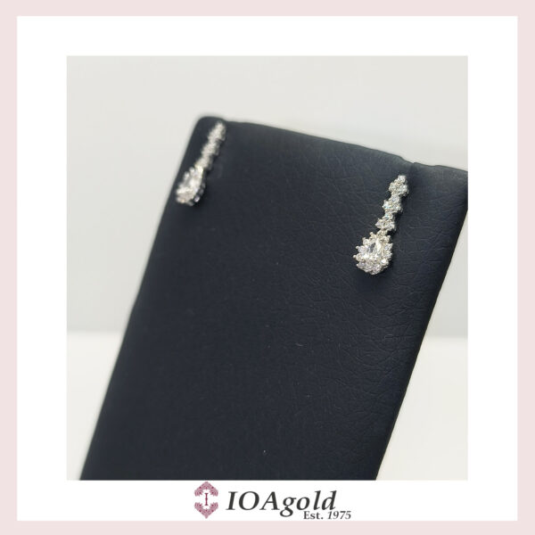 White gold 14k earrings