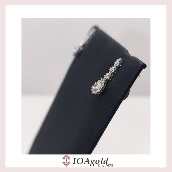 White gold 14k earrings