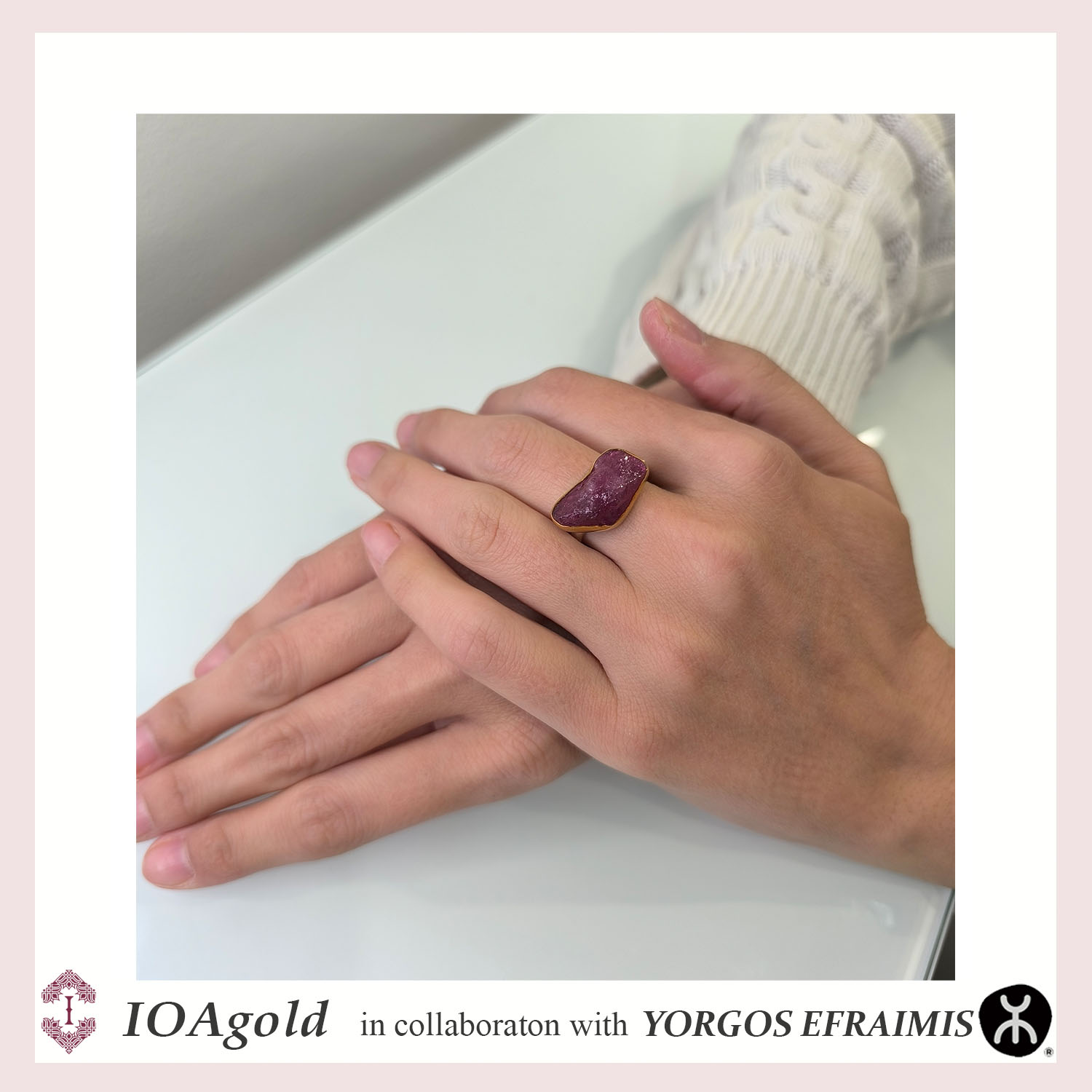 efr- ring silver and gold22k shank with Tourmaline rough b