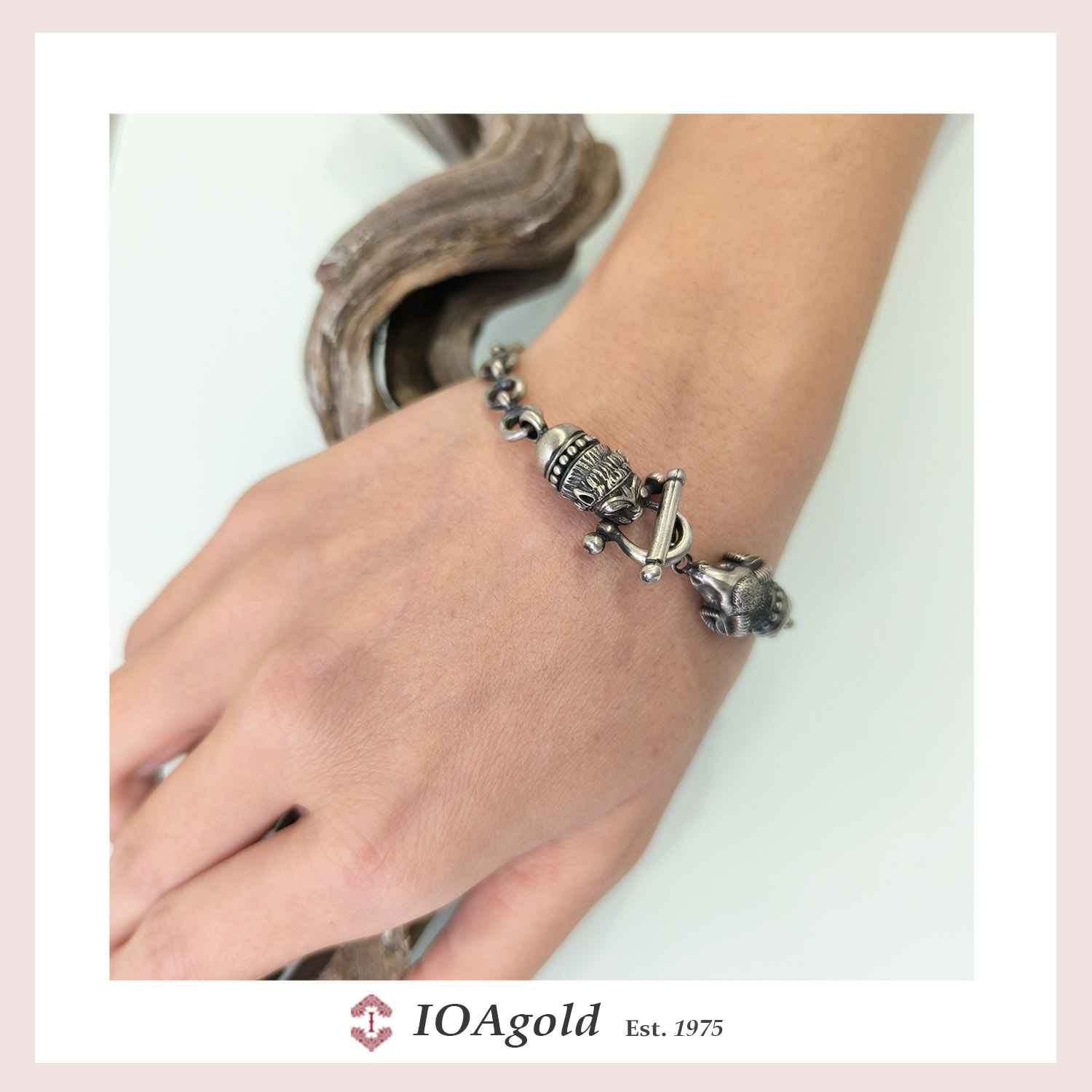 fa-bracelet Lion-Goat heads b