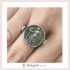 fa- ring Alexandros (Alexandros) side two close Great Alexander figure ring