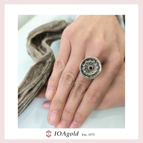 Ancient Greek silver ring-Rodakas