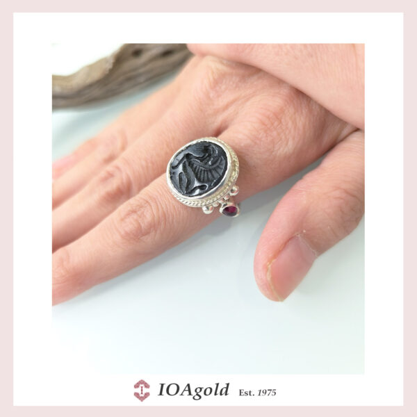 Sphinx of Naxos Silver ring