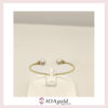ioa-gold 14k cuff – Pearls and white zirconia stones b
