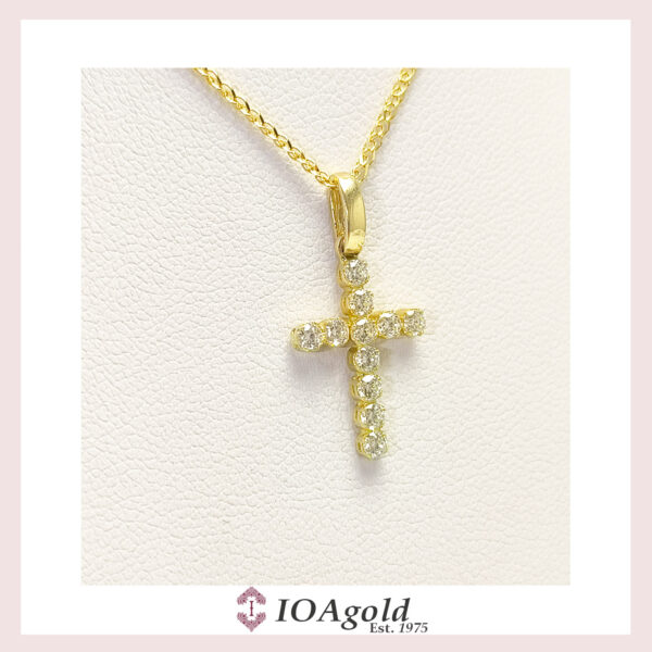 Gold cross 14k – ioa12 .yg14