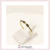 petit ring 3 parts -Black stones