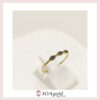 petit ring 3 parts -Black stones d