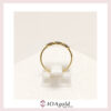 petit ring 3 parts -Black stones e