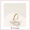 petit ring 3 parts -Brown stones a petit ring 3 parts -Brown stones a