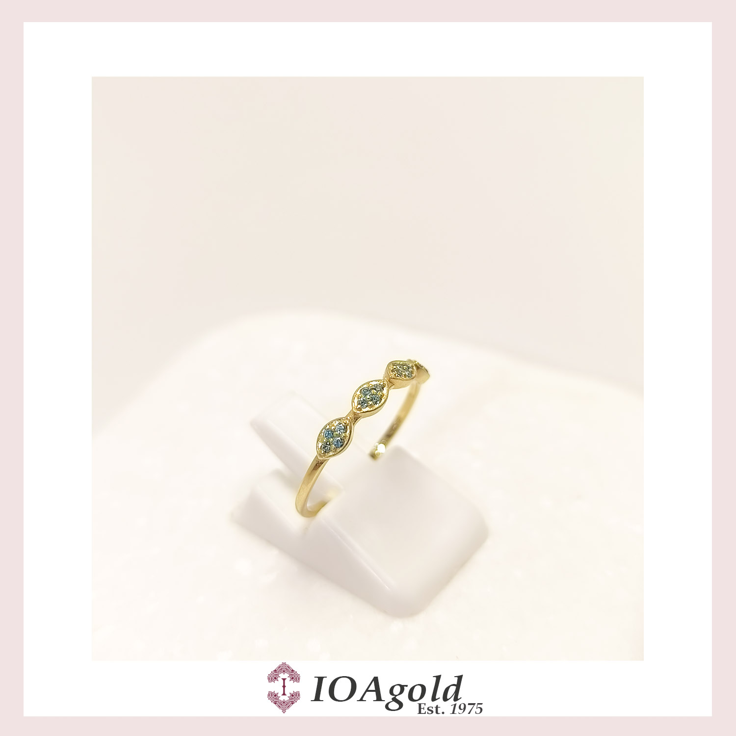 petit ring 4 parts -light Blue