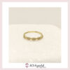 petit ring 5 parts -White stones c petit ring 5 parts -White stones c