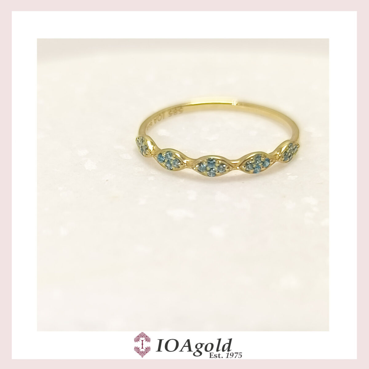 petit ring 5 parts -light Blue e