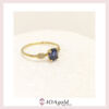 petit ring Blue oval + 2parts white b