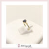 petit ring Blue oval + 2parts white c