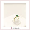 petit ring Green oval + 4 parts white a petit ring Green oval + 4 parts white a