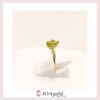 petit ring Peridot pear + 2 parts white a