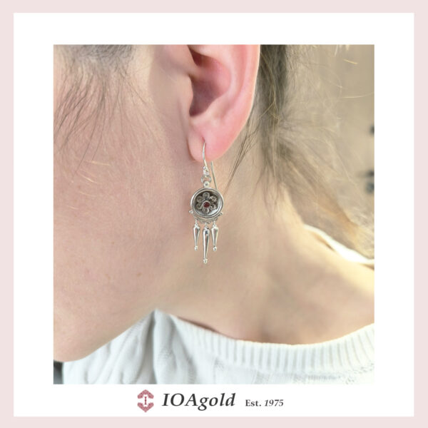 Ancient Greek silver earring-Rodakas