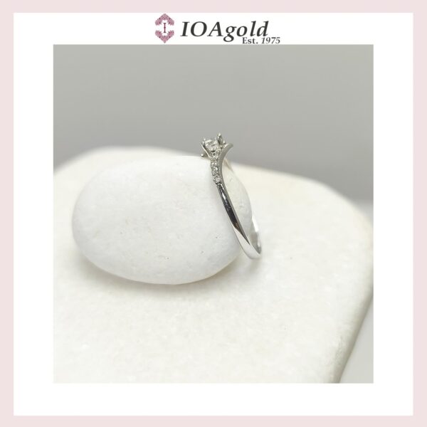 White gold 14κ proposal ring-M.R.DA-2