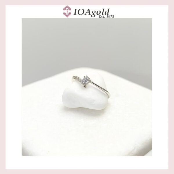 White gold 14κ proposal ring-M.R.DA-2