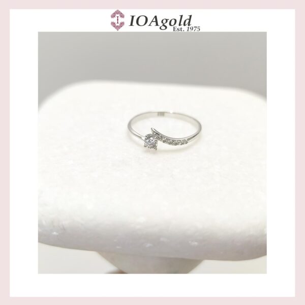 White gold 14κ proposal ring-M.R.DA-2