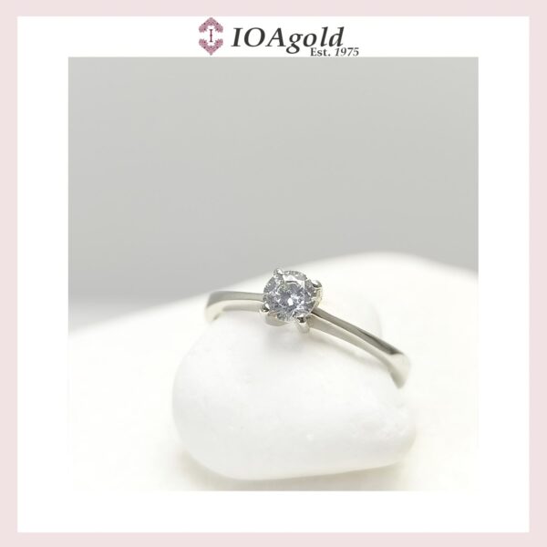 White gold 14κ proposal ring-M.R.DA-4