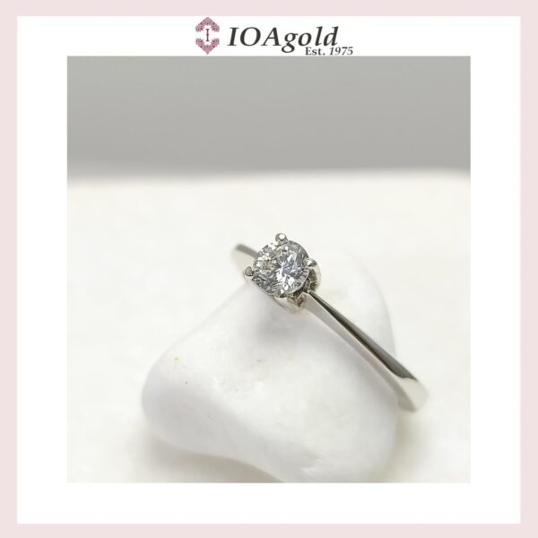 White gold 14κ proposal ring-M.R.DA-5