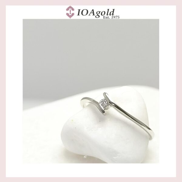 White gold 14κ proposal ring-M.R.DA-6